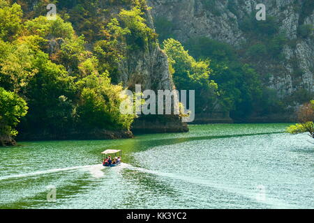 Matka Canyon, Mazedonien Stockfoto