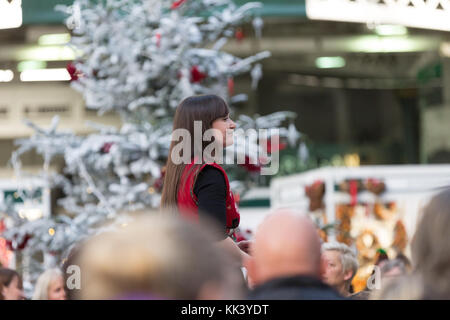 Letzten Tag der Ideal Home Show an Weihnachten 2017 Stockfoto