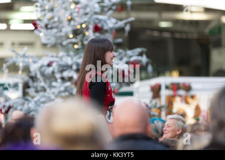 Letzten Tag der Ideal Home Show an Weihnachten 2017 Stockfoto