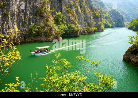 Matka Canyon, Mazedonien Stockfoto