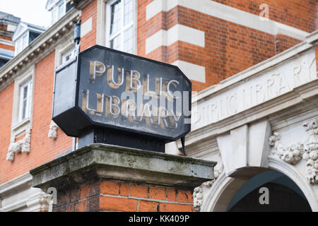 Öffentliche Bibliothek Islington North London 6.11.17 Stockfoto