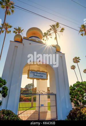 Golden Lotus Kuppel des Self Realisation Fellowship. Encinitas, Kalifornien, USA. Stockfoto