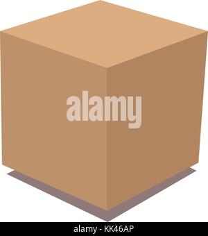 Karton Lieferung und Verpackung. Transport, Versand. Flat Style. Stock Vektor