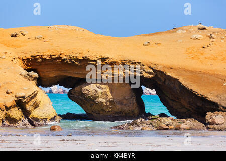 Wunderschöne Küste Landschaften in Paracas National Reserve, ica-region, Pazifikküste von Peru. Stockfoto