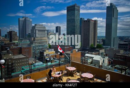 Montreal - 23/05/2012 - Kanada - Montreal - Blick auf die Dächer des Hotel de la Montagne in Montreal - Sylvain Leser / Le Pictorium Stockfoto