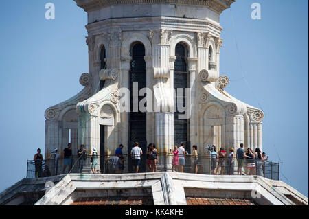 View Point auf der Oberseite der Renaissance Cupola del Brunelleschi (Brunelleschis Dom) der italienischen gotischen Kathedrale Santa Maria del Fiore (Florenz Cat Stockfoto