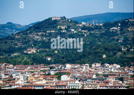 Die Altstadt von Florenz Fiesole, Toskana, Italien gesehen. 29. August 2017 © wojciech Strozyk/Alamy Stock Foto *** Local Caption *** Stockfoto