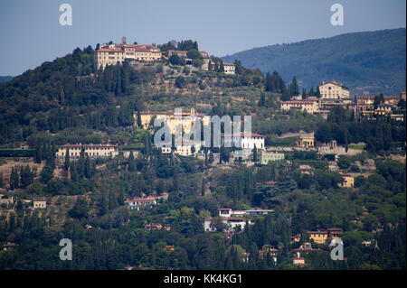 Die Altstadt von Florenz Fiesole, Toskana, Italien gesehen. 29. August 2017 © wojciech Strozyk/Alamy Stock Foto *** Local Caption *** Stockfoto