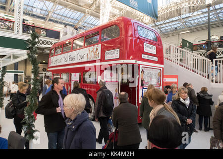 Letzten Tag der Ideal Home Show an Weihnachten 2017 Stockfoto