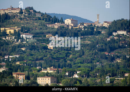 Die Altstadt von Florenz Fiesole, Toskana, Italien gesehen. 29. August 2017 © wojciech Strozyk/Alamy Stock Foto *** Local Caption *** Stockfoto