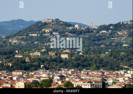 Die Altstadt von Florenz Fiesole, Toskana, Italien gesehen. 29. August 2017 © wojciech Strozyk/Alamy Stock Foto *** Local Caption *** Stockfoto