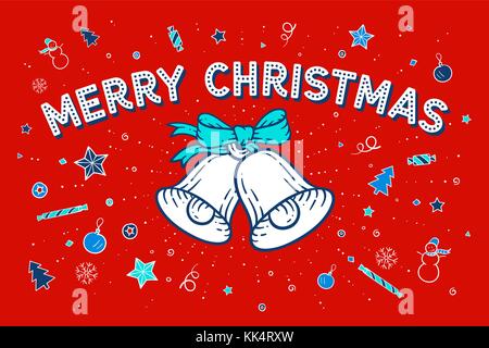 Merry Christmas Greeting card Stock Vektor