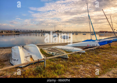 Mission Bay Park View bei Sonnenaufgang. San Diego, Kalifornien. Stockfoto