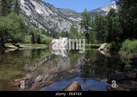 Mirror Lake im Yosemite National Park Stockfoto
