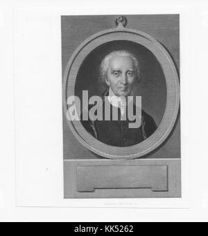 Porträt von Charles Carroll aus Carrollton, Delegierter des Kontinentalkongresses und Konföderationskongresses und später erster US-Senator für Maryland, 1840. Aus der New York Public Library. Stockfoto