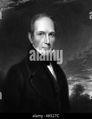 Porträt der amerikanischen Staatsmann Henry Clay, 1839 von der New York Public Library. Stockfoto