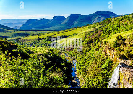 Lissabon fällt in der Nähe von Gottes Fenster auf der Panorama-Route in der Provinz Mpumalanga im Norden Südafrikas Stockfoto