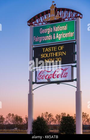 Georgien nationale Messe & agricenter Zeichen an der i-75 in Perry, Georgia. (Usa) Stockfoto