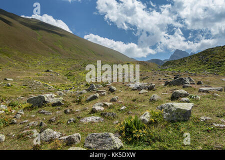 Querformat von kackar Berge oder einfach kackars, in den türkischen kackar daglari oder kackarlar in Rize, Türkei. Stockfoto