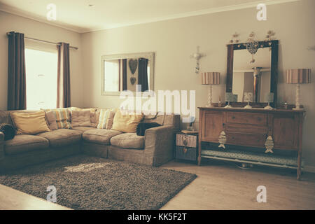Innenraum der Wohnzimmer eines zeitgenössischen Home Stockfoto