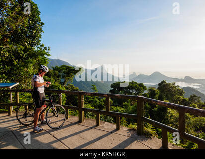 Vista Chinesa, chinesisch Belvedere, Tijuca Wald Nationalpark, Rio de Janeiro, Brasilien Stockfoto