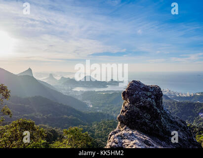 Pedra da Proa, Tijuca Wald Nationalpark, Rio de Janeiro, Brasilien Stockfoto