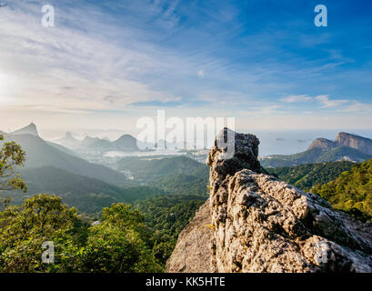 Pedra da Proa, Tijuca Wald Nationalpark, Rio de Janeiro, Brasilien Stockfoto