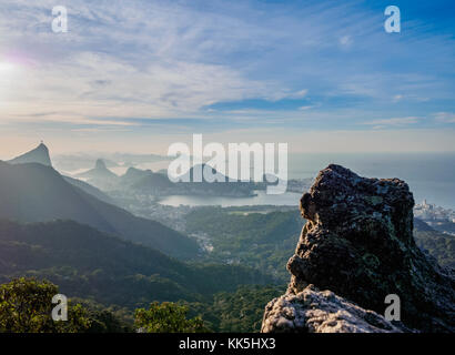 Pedra da Proa, Tijuca Wald Nationalpark, Rio de Janeiro, Brasilien Stockfoto