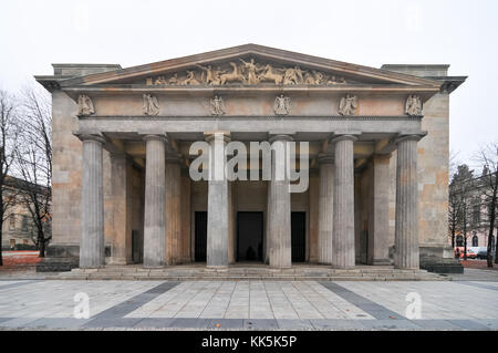 Neue pförtnerloge (Neue Wache) in Berlin, Deutschland. Es ist die Zentrale Gedenkstätte der Bundesrepublik Deutschland für die Opfer von Krieg und Diktatur Stockfoto