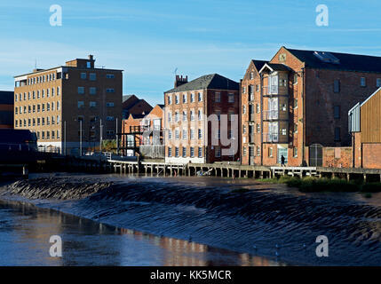 Der Fluss Rumpf- und Museumsviertel, Hull, East Yorkshire, England, Großbritannien Stockfoto