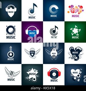 Vektor logo Musik Stock Vektor