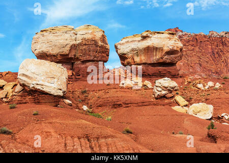 Sandstein Felsformationen in Utah, USA. Stockfoto