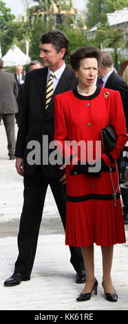 Prinzessin Anne und ihr Mann SIR TIMOTHY LAURENCE AN DER RHS Chelsea Flower Show am 21. Mai 2012. Stockfoto