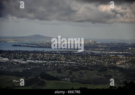 Skyline von Auckland, Neuseeland Stockfoto