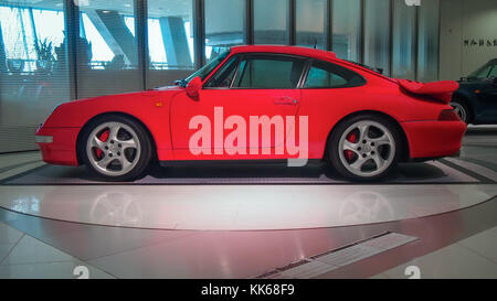 1997 Porsche 911 (993) Turbo im Porsche Museum. Stockfoto