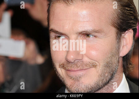 David Beckham besucht die Weltpremiere der Klasse 92 im Odeon West End in London. 1. Dezember 2013 © Paul Treadway Stockfoto