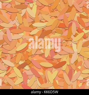 Zusammenfassung nahtlose geometrischen Ellipse Hintergrund Muster-Vector Illustration aus runden Formen in orangen Tönen Stock Vektor