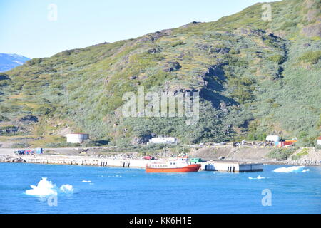 Verlassen Narsarsuaq an Bord Fred Olsen Cruise Ship Black Watch, Grönland August 2017 Stockfoto