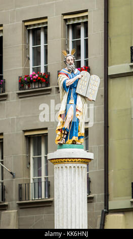 Moses Brunnen in Bern. Stockfoto