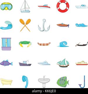 Flott Symbole, Cartoon Stil Stock Vektor