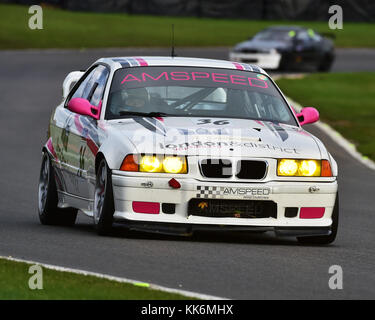 Mark Smith, David Cuff, BMW M3 Evo E36, New Millenium Series, CSCC, Classic Sports Car Club, Brands Hatch, November 2017, Autorennen, Autos, Schaltkreis Stockfoto