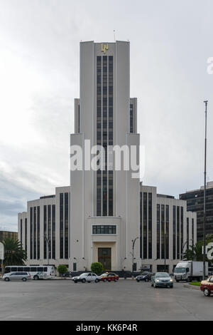 Mexiko-Stadt, Mexiko - 6. Juli 2013: Gebäude der nationalen Lotterie (Loteria Nacional de Mexico) am Paseo de la Reforma in Mexiko-Stadt. Stockfoto