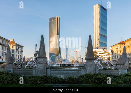 Citylife modernen Viertel von Mailand, Lombardei, Italien Stockfoto