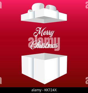 Magic Geschenkkarton mit einer großen Überraschung Stock Vektor