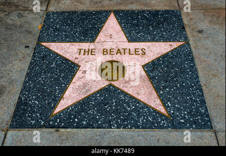 Star des Beatles, Hollywood Walk of Fame - 11. August 2017 - Hollywood Boulevard, Los Angeles, California, CA, USA Stockfoto