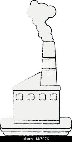 Industrie Fabrik Symbol Stock Vektor