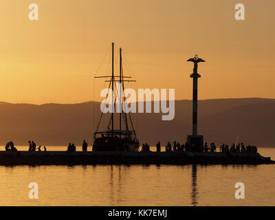 Plattensee in der Nähe von Siofok, Ungarn Stockfoto