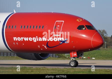 Norwegische Boeing 787-9 DREAMLINER EI-Lni "Greta Garbo" Stockfoto