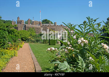 Walmer Castle, Königin Mütter Garten, Kent, England Stockfoto