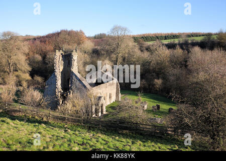 St. Martins Kirche, Wharram Percy, North Yorkshire Stockfoto